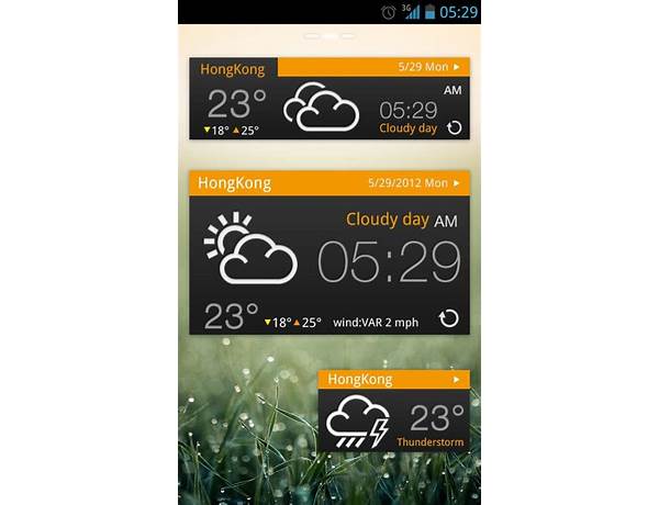 Concise black GO Weather EX for Android - Download the APK from Habererciyes